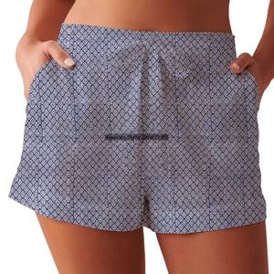 Wholesale Women Summer Casual Cotton Low Rise Multicolor Hand Block Print Shorts Summer Block Print Women's Summer Shorts - Product Image 1