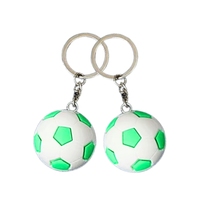 Porte-clés de football en PVC 3D personnalisé Fabricant de porte-clés de football en caoutchouc souple