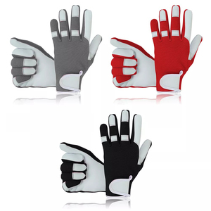 Guantes de jardinería de cuero para hombres y mujeres Guantes de trabajo de jardín resistentes a prueba de espinas Diseño de logotipo personalizado Guantes de trabajo impresos - Product Image 2