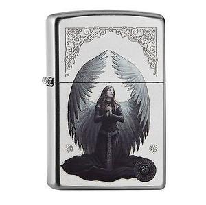 Encendedor Elegante Wings Girl Resistente al Viento - Diseño Geométrico Multi-Línea con Trabajos Ornamentales - Serie de Regalos Profesionales - Product Image 1