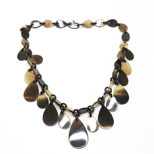 Collar personalizado de cuerno de buey de búfalo Cadena de cuentas orgánicas hechas a mano Idea de regalo de Navidad para fiestas de glowin fashion - Product Image 5