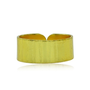 Brass Gold and Rhodium Plated Vintage <b>Statement</b> <b>Ring</b> Fashionable Geometric Gemstone with Claw Inlay Children's Jewelry - Product Image 1
