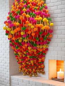 Décorations pour la maison et l'événement Cheerful Appeal Sale High Quality Beautiful Guirland Pom Strings for Halloween At Factory Price - Product Image 2