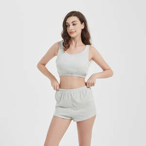 Vêtements de détente moelleux confortable hiver maison ensemble polaire flanelle couverture short ensemble confortable pyjamas ensemble support OEM tricoté - Product Image 3