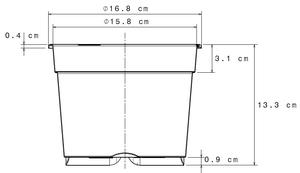 High Quality CBE 2-Liter Nursery Raised Pots Recycled Plastic Various round Pattern Colors PP Material <b>Plant</b> Use Packed Pallet - Product Image 3