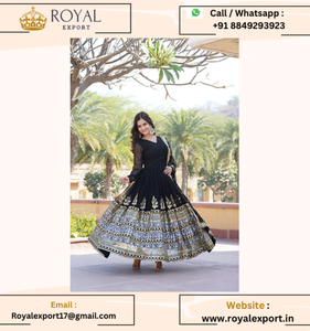 Nouvelle collection de fausses robes de soirée avec broderie Dupatta - Product Image 2