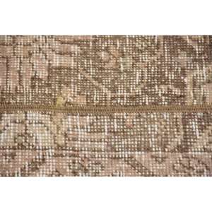 Alfombra Vintage de 1.7x6.4 pies, Alfombra Turca, Alfombra de Lana Marrón Abstracta - Product Image 5