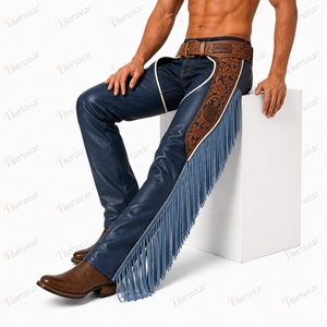 Professional Sports Equestrian Horse <b>Riding</b> Leather <b>Chaps</b> Men Genuine Cowhide Adjustable Comfortable Relaxed Fit Protective - Product Image 3