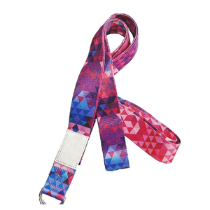 Custom Logo High Quality Adjustable Yoga Belt <b>Strap</b> Cotton and Nylon Printed Customized Fitness and Exercise <b>Carry</b> Yoga <b>Strap</b> - Product Image 2