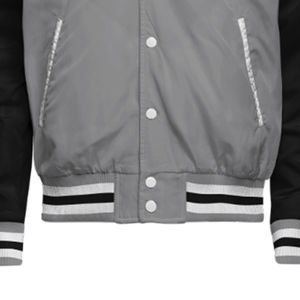 แจ็กเก็ตเบสบอลผ้าฟลีซสำหรับผู้ชายเสื้อแจ็กเก็ตมีขนาดออกแบบโลโก้ได้ตามต้องการสำหรับฤดูหนาว - Product Image 3