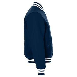 Chaqueta de Béisbol Varsity para Hombre de Alta Calidad al por Mayor, Cierre de Botones Cubiertos, Personalizable con Letras en Blanco, Lana Gruesa - Product Image 3