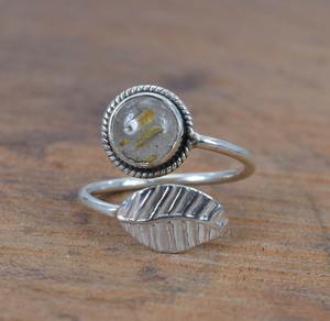 Golden Rutile Gemstone <b>Spinner</b> <b>Ring</b> 925 Sterling Silver Gemstone Gift Designer Golden Rutile <b>Ring</b> Jewelry Gemstone <b>Ring</b> - Product Image 4