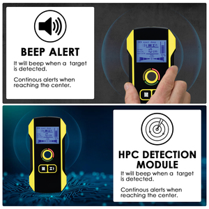 Escáner de pared rentable, detector de pernos, buscador de pernos de alta precisión con orificio de posicionamiento, cables, pernos de madera y metal (OEM) - Product Image 6