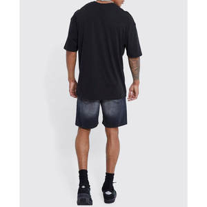 La mejor calidad 100% algodón Drop Shoulder T-shirts para hombres Ligero de gran tamaño de punto Personalizado Plain Blank Casual T-shirts - Product Image 5