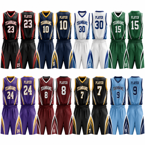 Fabricant d'ensembles d'uniformes de basketball personnalisés – Maillots et shorts de basketball sublimés pour équipes, kits d'entraînement pour adultes et jeunes (avant) - Product Image 2