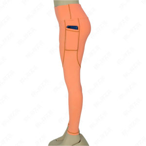 กางเกงเลกกิ้งผ้ายืดเอวสูงออกแบบได้ตามต้องการกางเกงเลกกิ้งซับเหงื่อพร้อมถุงน่องไร้รอยต่อกางเกงเล่นโยคะสีพื้น XL Amano - Product Image 5