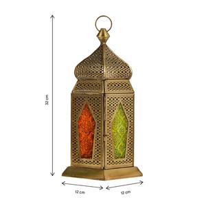 Lanterne marocaine en métal artisanale à forte demande, DE AARTICO, durable, élégante, décoration d'intérieur, ambiance festive, utilisation en intérieur - Product Image 5