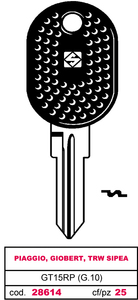 Chiave per Auto Asc Gt15rp (g.Vak 0) Piaggio, Giobert, Trw Sipea - Product Image 1