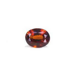 Hessonita (Gomed) de 8.6 Quilates, Gema Mineral Natural, Corte Oval Facetado, Color Naranja, Calibrada, Gema Suelta - Product Image 1