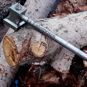 Marteau forgé à la main en acier damas marteau de guerre viking arme nordique médiévale marteau damas forgeron personnalisé de haute qualité - Product Image 4