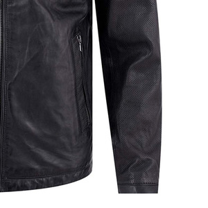 Veste en cuir de mouton véritable personnalisée en gros vêtements de mode pour hommes de haute qualité manteau d'hiver à manches longues revêtement - Product Image 6