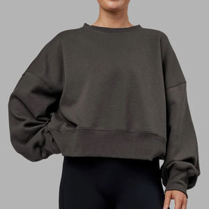 Sweat-shirt à capuche pour femme, coupe ample, manches longues, intérieur en polaire doux pour la chaleur et le confort, style pull, coupe décontractée - Product Image 2