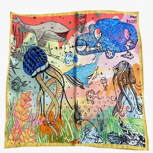 Bandana carré en gros avec logo personnalisé, impression numérique, doux pour la peau, multifonctionnel quatre saisons, foulard pour la tête et les cheveux, idéal pour l'extérieur - Product Image 4