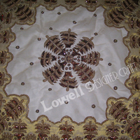 Couverture de table à broderie en filet 4 pièces ensemble de nappes décoratives faites à la main pour les mariages et la décoration intérieure