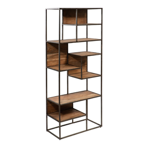 Estantería larga Estantes de exhibición Estante Gabinetes de sala de estar modernos con muebles de madera maciza y estante de libros para decoración del hogar - Product Image 3