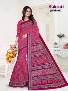 Aakruti algodón impreso saris indio y pakistaní ropa mercado mayorista en Surat - Product Image 3