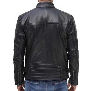 Veste en cuir véritable pour hommes Mode de haute qualité Veste entièrement personnalisée à manches longues - Product Image 3