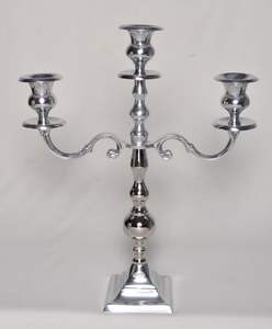 Fancy Small <b>Crystals</b> <b>Ball</b> Shining Nickel Polished Candelabra Made of Stainless Steel Table Decoration 6 Arms Lighting Candelabra - Product Image 4