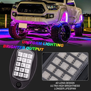 Cao BRIGHT RGB màu 16 chip đèn đá 4/6/8/10/12 vỏ dẫn đèn đá cho xe Jeep xe tải offroad thuyền - Product Image 2