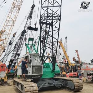 Grue sur chenilles hydraulique d'occasion Kobelco7055 55 tonnes, flèche en treillis de 51,8 m max, marque japonaise d'origine, faible nombre d'heures, certifiée CE - Product Image 2