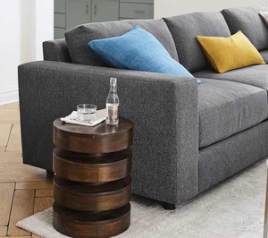 Mesa de centro de madera y metal de estilo industrial para el hogar, hotel, jardín y restaurante, decoraciones para interiores del hogar - Product Image 5