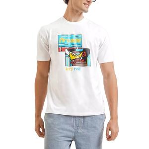 T-shirt homme classique 100% coton 180 GSM doux et respirant, vêtements décontractés, logo personnalisé, fabricant OEM, fournisseur de marques privées - Product Image 2