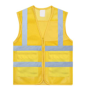 Gilet de sécurité respirant personnalisé à succès, fabrication directe, gilet de sécurité personnalisé avec réflecteur, multi-poches, meilleur prix - Product Image 2