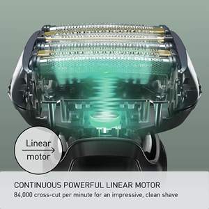 Afeitadora Eléctrica para Hombre con 6 Cuchillas Extraíbles, Afeitado en Seco/Húmedo, Limpieza Automática, Estación de Carga, Resistente al Agua IPX7 para el Cuerpo, Color Negro - Product Image 6