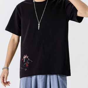 Camisetas Bordadas Personalizadas de Alta Calidad para Hombre, Nuevo Diseño, Estilo Ringer, Ropa Casual Deportiva, Transpirable - Product Image 1