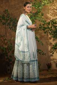 Vêtements indiens Costume Anarkali en rayonne et coton pour femme pour une tenue de fête disponible au prix de gros depuis l'Inde - Product Image 2