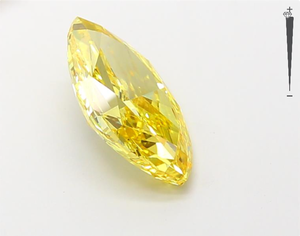 IGI certifié 3.16ct VS/VVS clarté fantaisie Marquise laboratoire cultivé jaune vif HPHTCVD diamant en vrac bijoux de haute qualité - Product Image 4