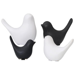 Estatuas de pájaros pequeños, decoración del hogar, adornos decorativos de pájaros de estilo moderno para sala de estar, dormitorio, escritorio de oficina, gabinetes, 4 piezas - Product Image 1