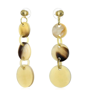 Pendiente de cuerno, diseño creativo, diseño elegante, lacado y marrón, pendientes de cuerno de Búfalo, joyería a un costo asequible - Product Image 1