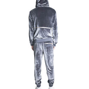 Chándal de terciopelo para hombre de tendencia superior, fácil de usar, totalmente personalizado, superventas, cómodo chándal de terciopelo para hombre con cosas duraderas - Product Image 4