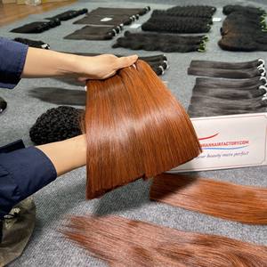 Extensions de cheveux humains Remy 100% vietnamiens, lisses comme des baguettes, double trame machine, vierges bruts, prêts à l'emploi, Flash Thanh an 100g, vente en gros - Product Image 4
