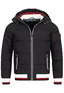 Chaqueta Acolchada Ligera de Algodón para Hombre, Estilo Moderno, Talla Grande, con Capucha, 100% Nailon, Color Sólido, Chaqueta de Burbujas - Product Image 6