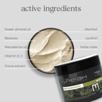 Crema de Masaje Herbal Anticelulítica Unisex Relax Private Label Mate & Chocolate 500ml |   Tratamiento de Desintoxicación Corporal OEM/ODM