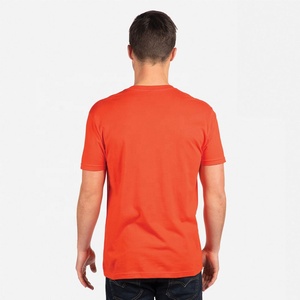 Next Level 3600 - Unisex Cotton Orange T-Shirt 100% <b>Combed</b> Ringspun Cotton Custom Next Level Apparel Organic Cotton T-shirt - Product Image 4
