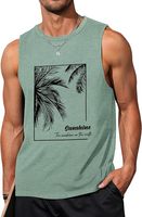 Camiseta sin Mangas para Hombre, Tejido Sólido, Transpirable, 100% Algodón Ecológico, Secado Rápido, Informal, para Playa, Gimnasio, Vacaciones, 220g