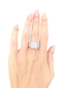 Royal Saga Iced Rapper Anillo de Plata de Ley 925 original Corte brillante Moissanite Icy Bling Boda Aniversario Fiesta Regalo - Product Image 3